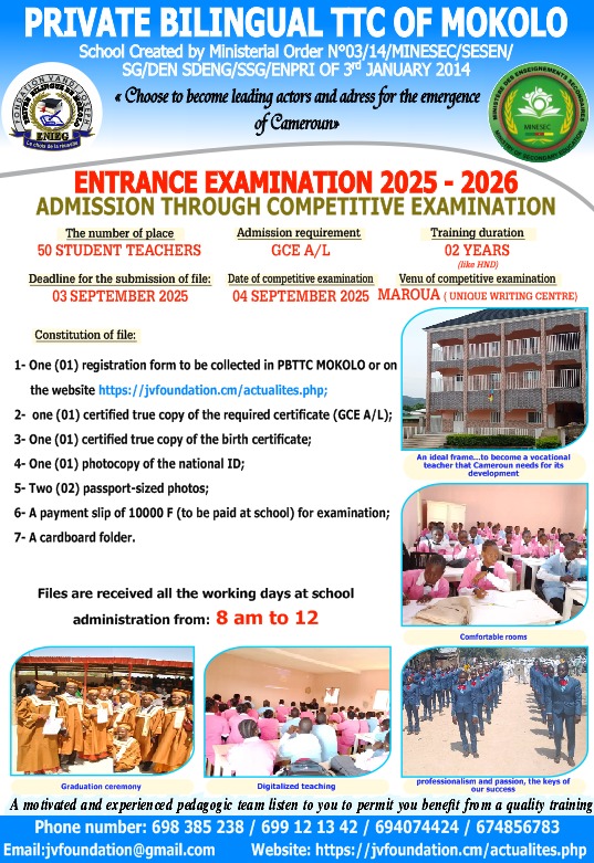 Information sheet concerning ENIEG PRIVÉE BILINGUE DE MOKOLO