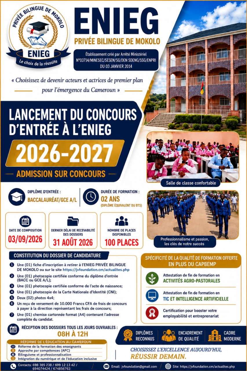 Avis concours ENIEG PRIVÉES
